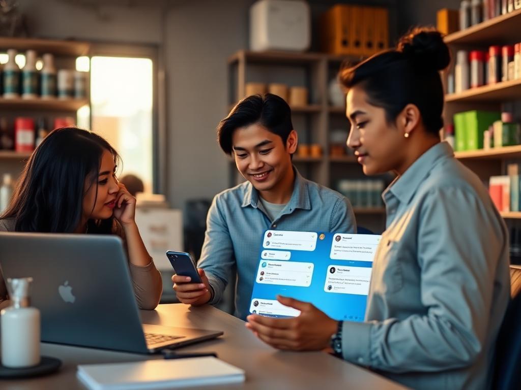 Contadores colombianos revisando facturación electrónica