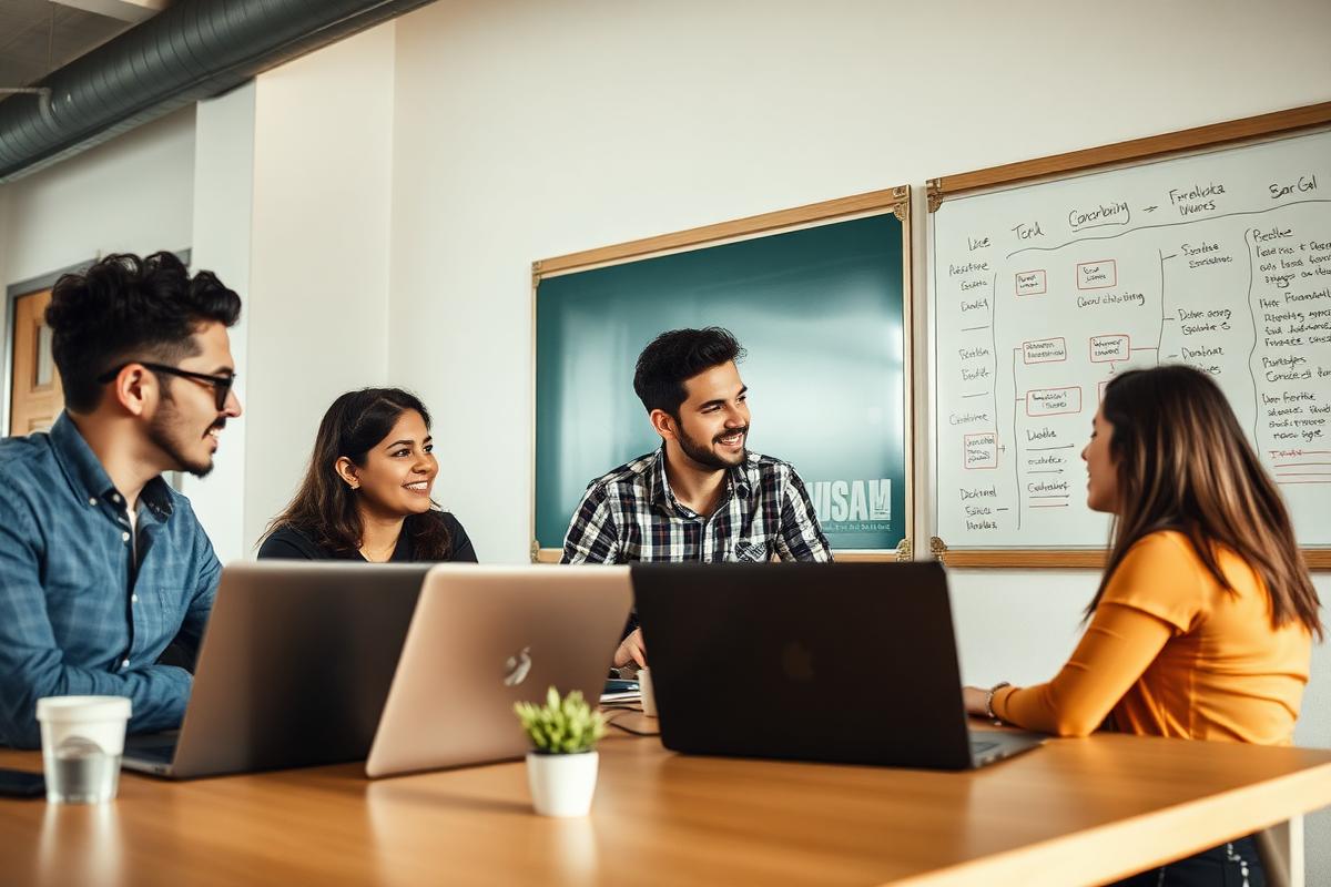 Contadores colombianos revisando facturación electrónica